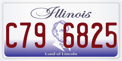 IL license plate C796825
