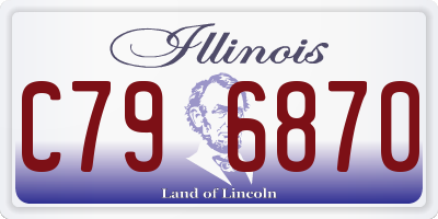 IL license plate C796870