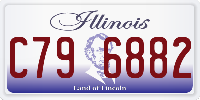 IL license plate C796882