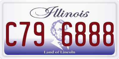 IL license plate C796888