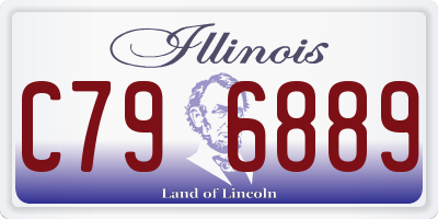IL license plate C796889