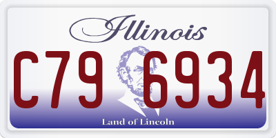 IL license plate C796934