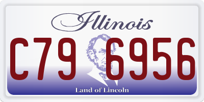IL license plate C796956
