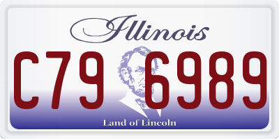 IL license plate C796989
