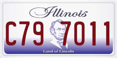 IL license plate C797011