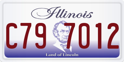 IL license plate C797012