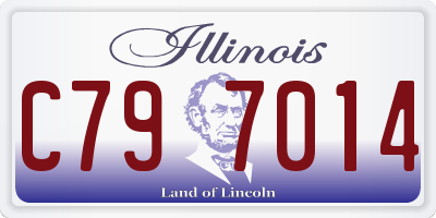 IL license plate C797014