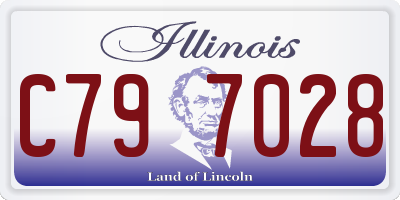 IL license plate C797028