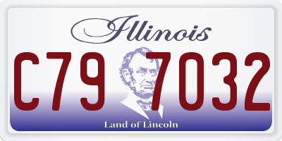 IL license plate C797032