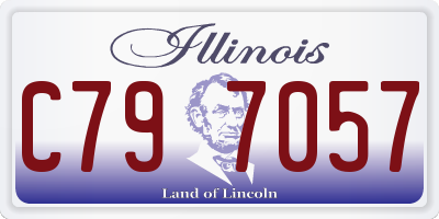 IL license plate C797057
