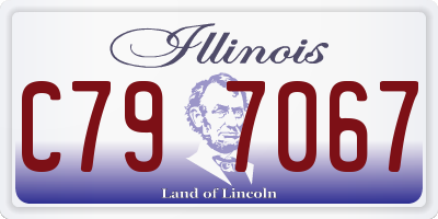 IL license plate C797067