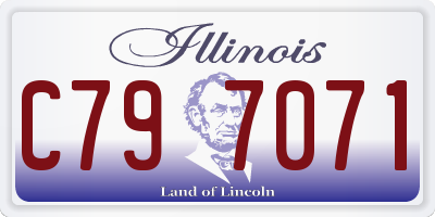 IL license plate C797071