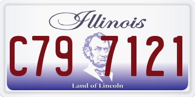 IL license plate C797121