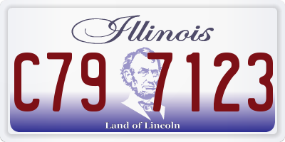 IL license plate C797123