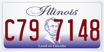 IL license plate C797148