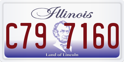 IL license plate C797160