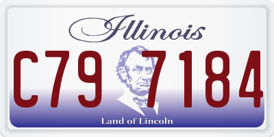 IL license plate C797184