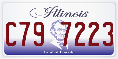 IL license plate C797223