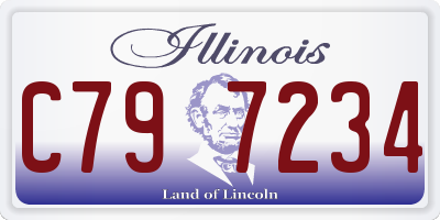 IL license plate C797234