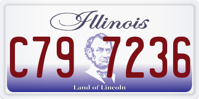 IL license plate C797236