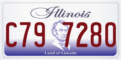 IL license plate C797280