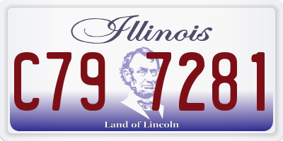 IL license plate C797281