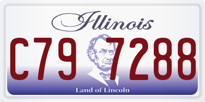 IL license plate C797288