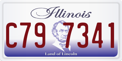 IL license plate C797341