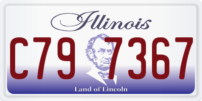 IL license plate C797367