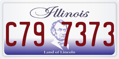 IL license plate C797373