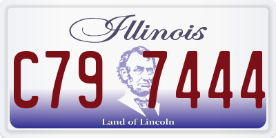 IL license plate C797444