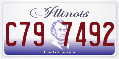 IL license plate C797492