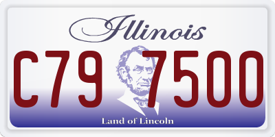 IL license plate C797500