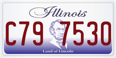 IL license plate C797530