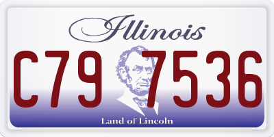 IL license plate C797536