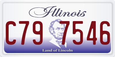 IL license plate C797546