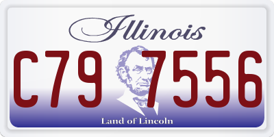 IL license plate C797556