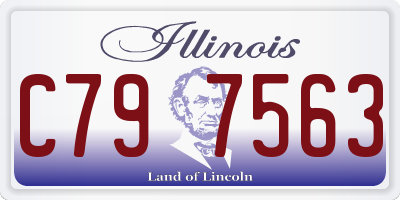 IL license plate C797563
