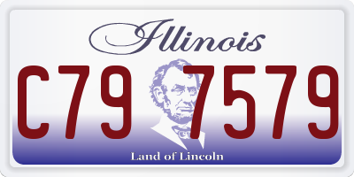 IL license plate C797579