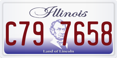 IL license plate C797658