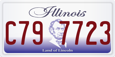 IL license plate C797723