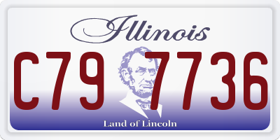 IL license plate C797736