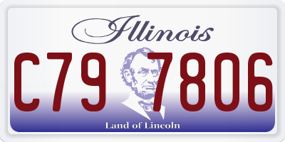 IL license plate C797806
