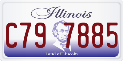 IL license plate C797885