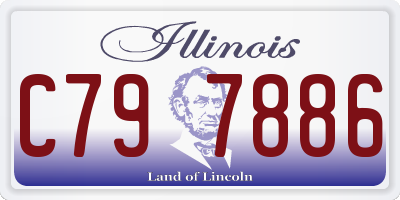 IL license plate C797886