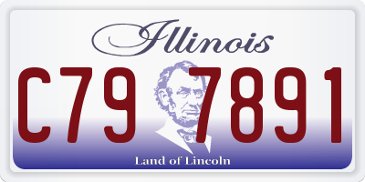 IL license plate C797891