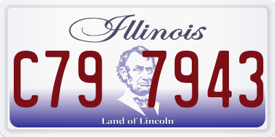IL license plate C797943