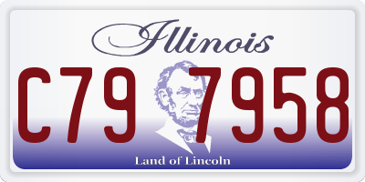 IL license plate C797958