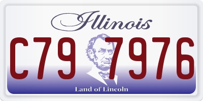 IL license plate C797976