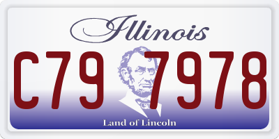 IL license plate C797978